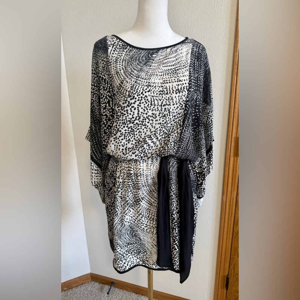 BCBGMaxAzria Monochrome Print Dress